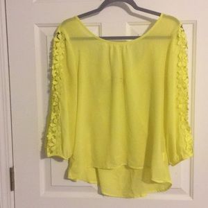 Sequin Hearts Neon Top